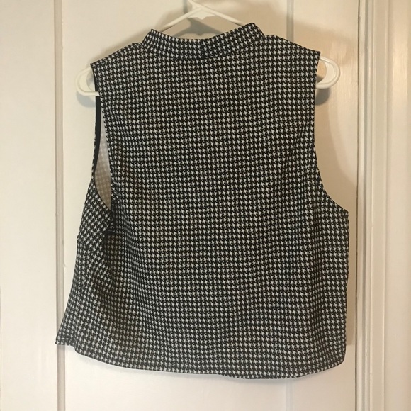 Forever 21 Houndstooth Top Sz 2X - Picture 3 of 4